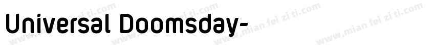 Universal Doomsday字体转换